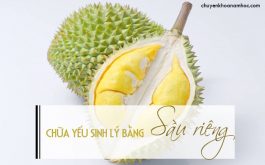 chữa yếu sinh lý bằng sầu riêng