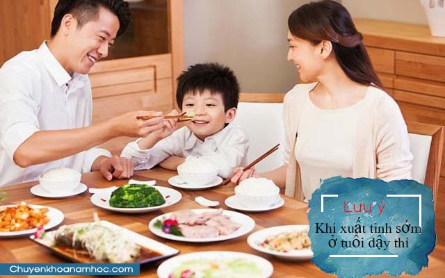 trẻ dậy thì bị xuất tinh sớm nên làm