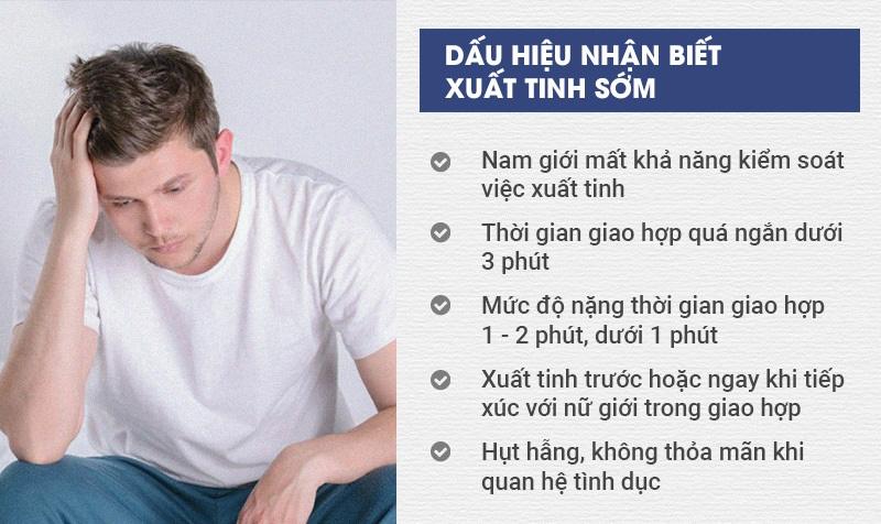 Dấu hiệu xuất tinh sớm ở nam giới