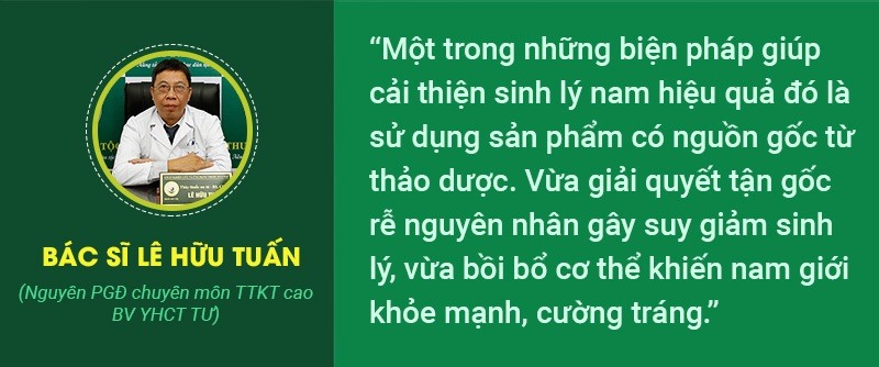 Ngày càng nhiều phái mạnh lựa chọn thảo dược tăng cường sinh lực