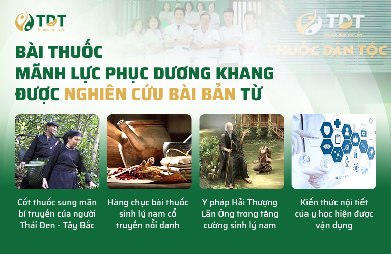 Bài thuốc Mãnh lực Phục dương khang được nghiên cứu bài bản