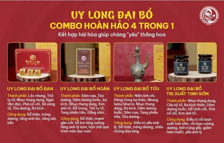 Bài thuốc Uy Long Đại Bổ đảm bảo AN TOÀN - KHÔNG G Y TÁC DỤNG PHỤ