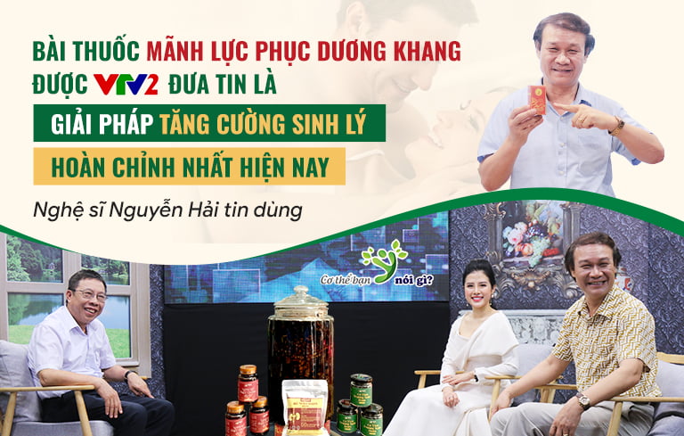 Bài thuốc Mãnh lực Phục dương khang được VTV2 đưa tin