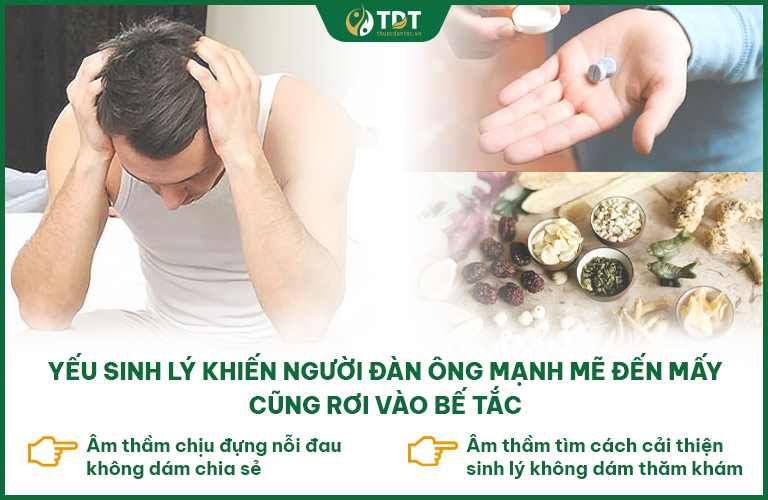 Yếu sinh lý hạ gục tâm lý đàn ông