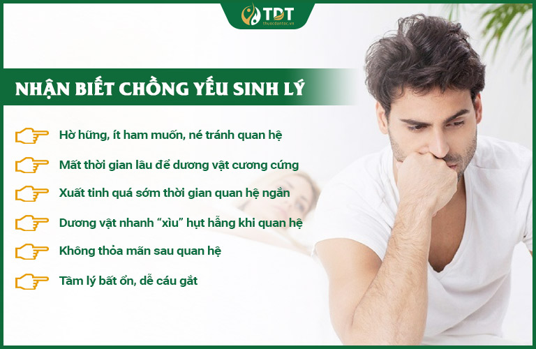 Dấu hiệu nhận biết chồng yếu sinh lý