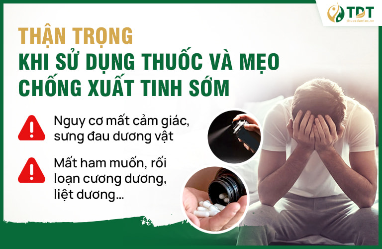 Thuốc và mẹo chống xuất tinh sớm - đừng lạm dụng