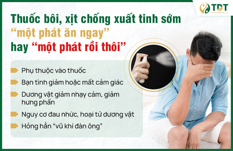 Những tác hại khi lạm dụng thuốc chống xuất sớm